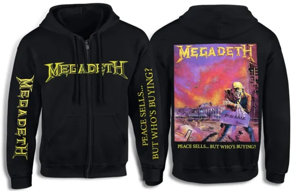 Толстовка на змійці MEGADETH Peace Sell's...But Who's Buying?