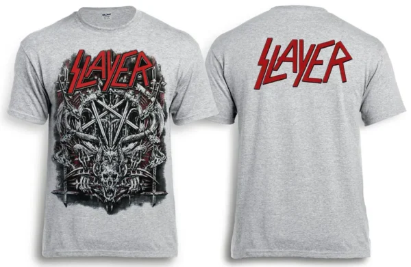 Футболка SLAYER Pentagram Меланж