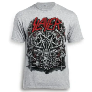 Футболка SLAYER Pentagram Меланж