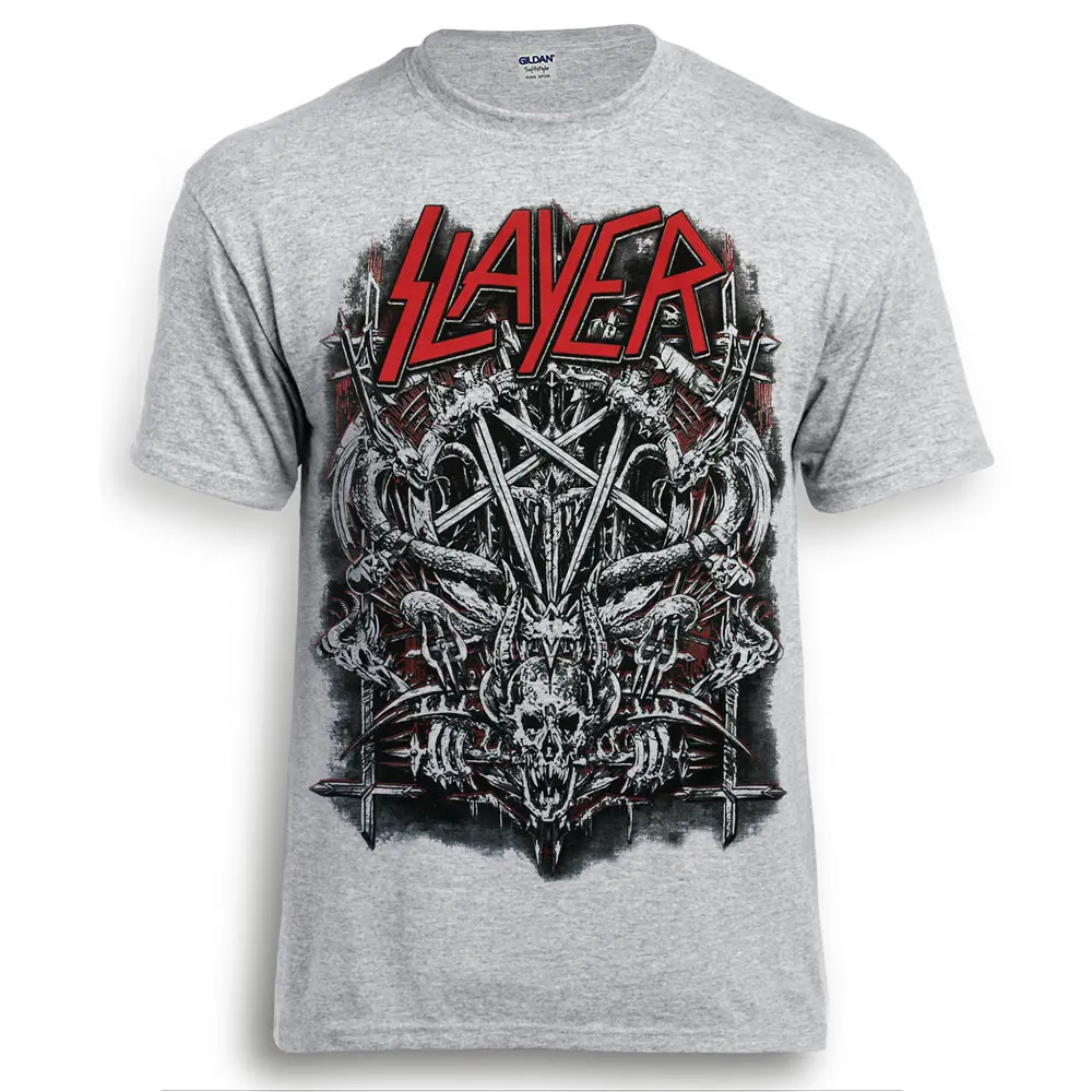 Футболка SLAYER Pentagram Меланж