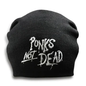 Шапка біні з вишивкою PUNK'S NOT DEAD