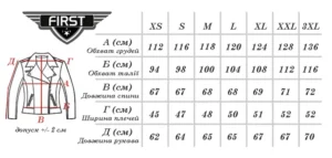 Розмір Косухи First Талісман